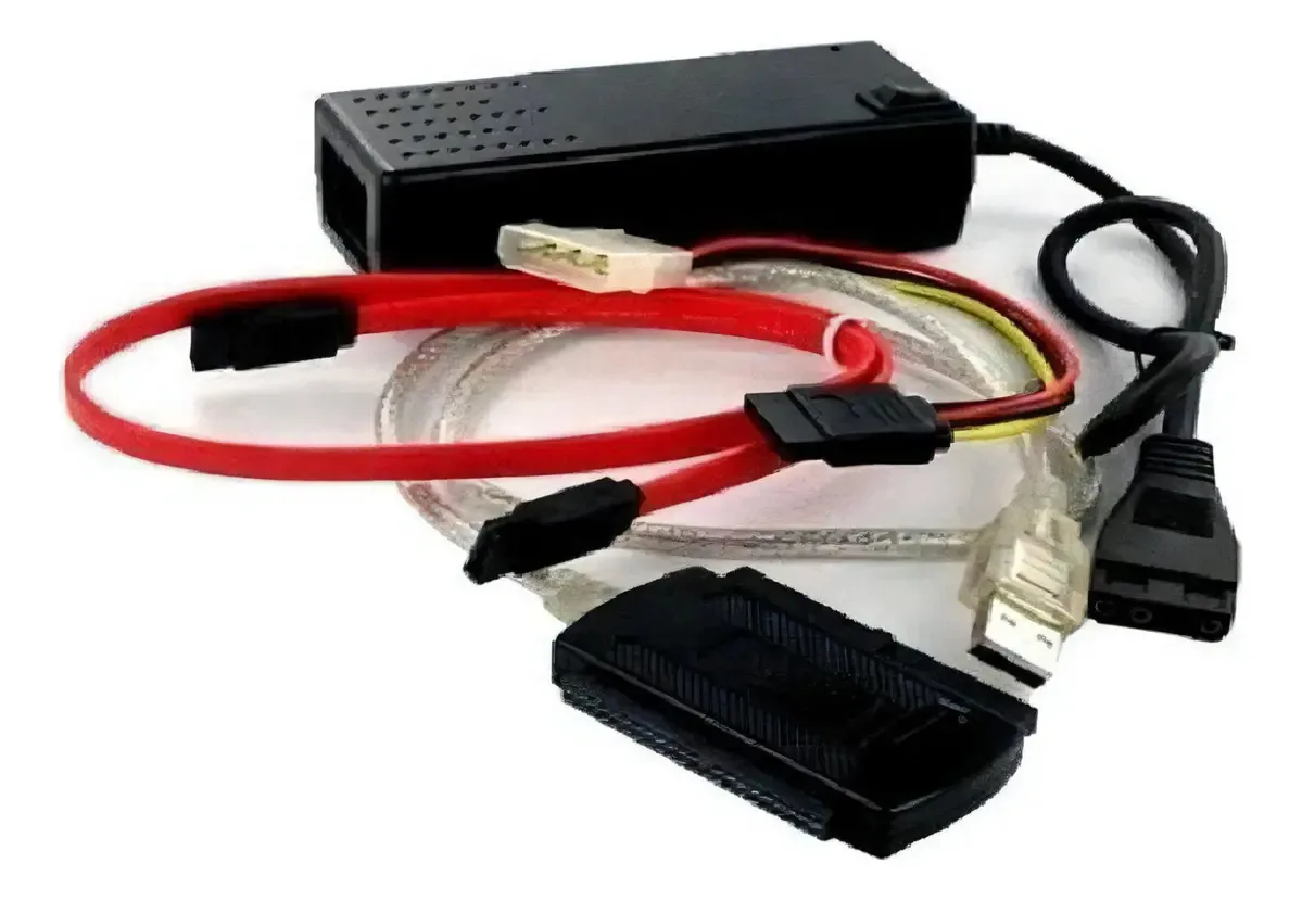 Cabo Adaptador Usb Hd Externo Conversor Ide Sata C/ Fonte