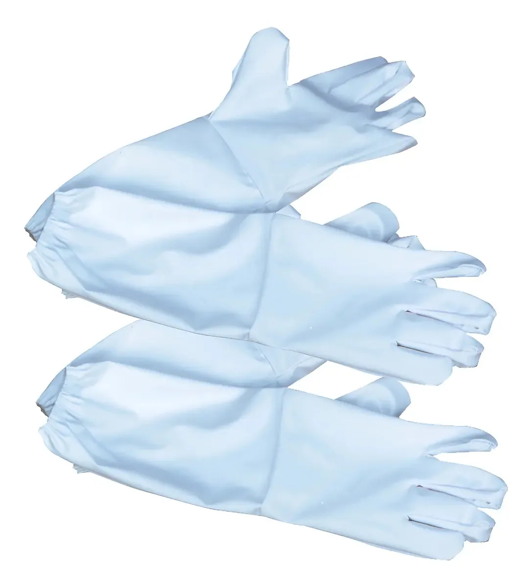 Luvas Longas Apicultor Branca Poliéster Kit 2 Pares Zatti