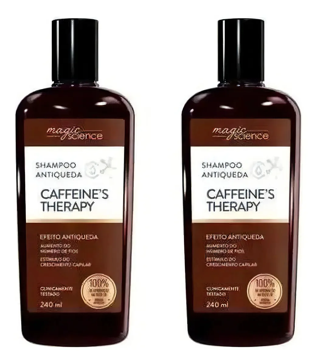 2 Shampoos De Café Magic Science 240ml Cada