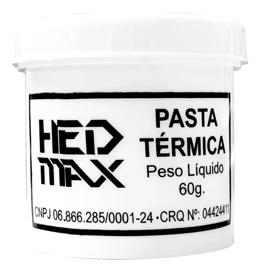 Pasta Térmica Branca Hedmax de Silicone e Alumínio em Pote de 300g