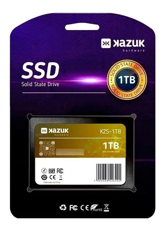 Disco Sólido Ssd 1tb Kazuk Cor Preto