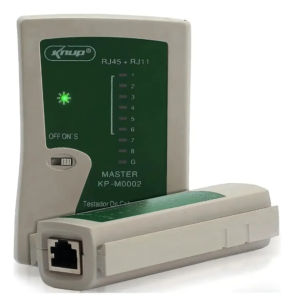 Testador De Cabos De Rede Rj45 Rj11 Com 8 Leds Indicadores Profissional Rede Lan Cat5 Cat6, Ethernet E Telefonia, Detector De Continuidade
