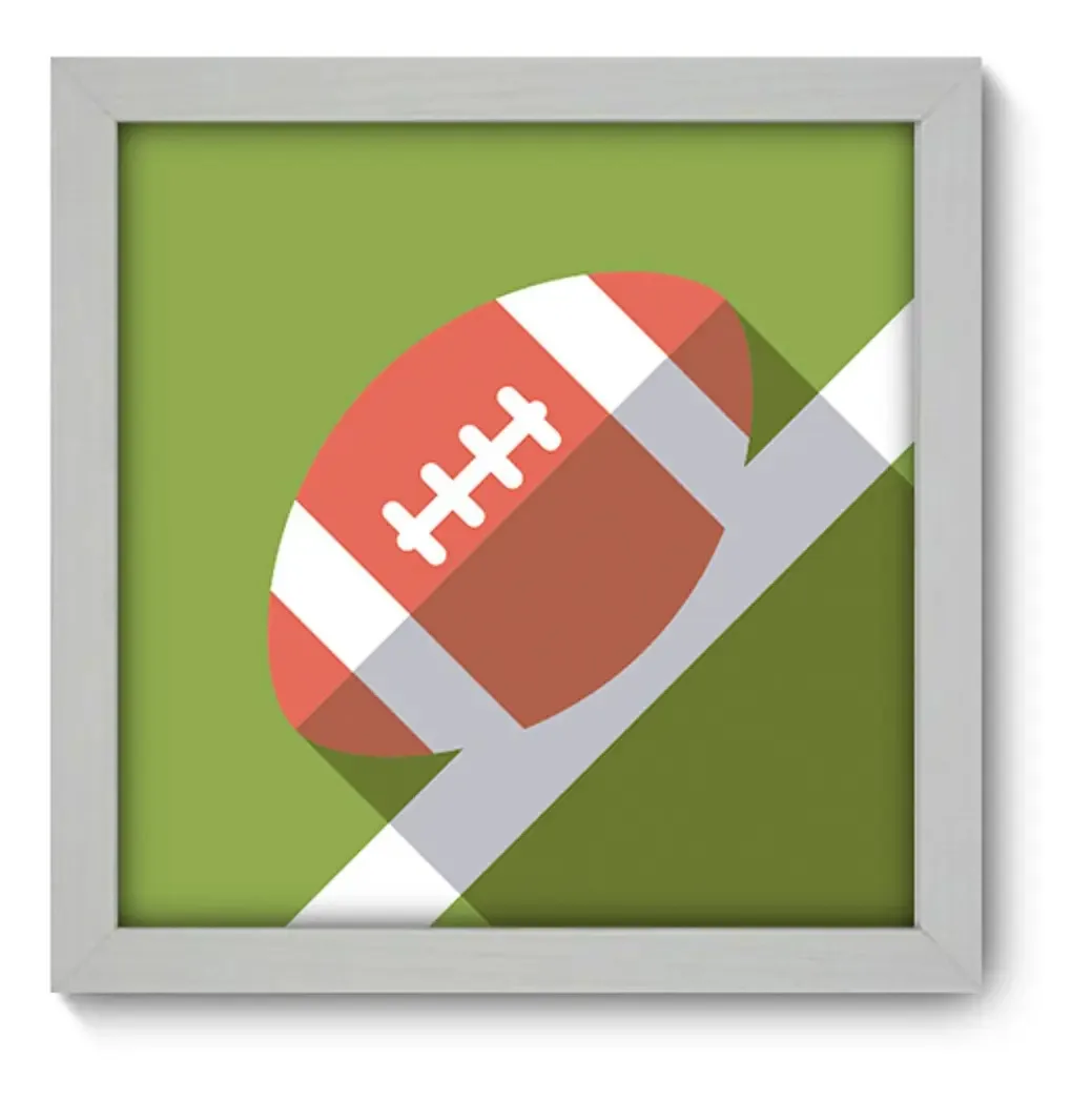Quadro Com Moldura - 22x22 - Futebol Americano - N1027