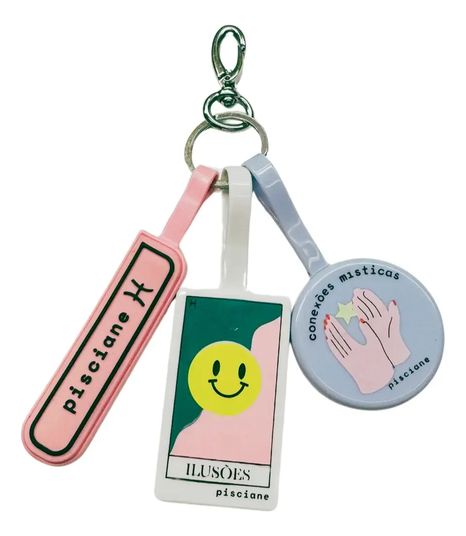 Kit Chaveiros Signos Melissa Cor Peixes
