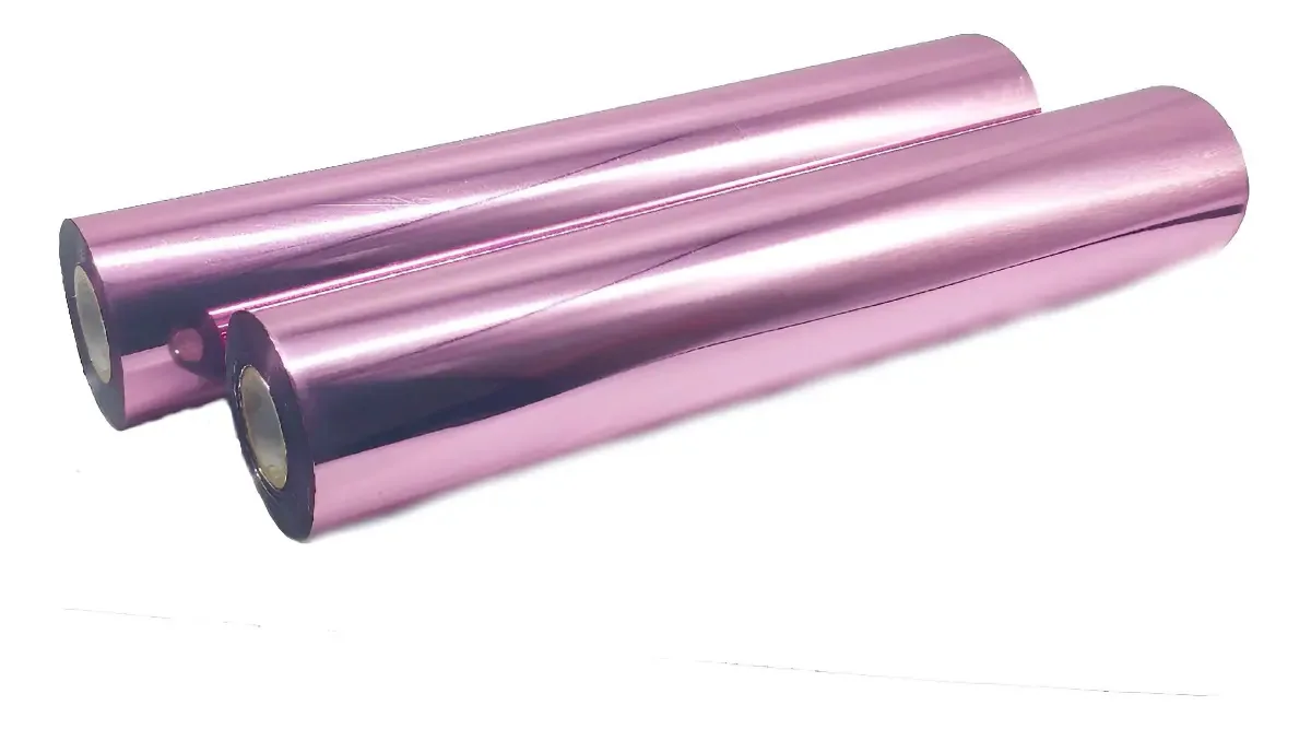 Foil Transfer Rosa Bebe 30cm 5m Net Adesivos Para Artesanato e Têxtil