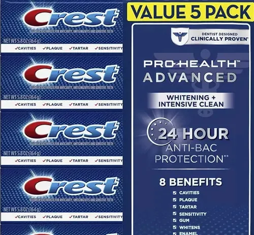 5 Creme Dental Crest Prohelth Advanced 164 Gr Cada