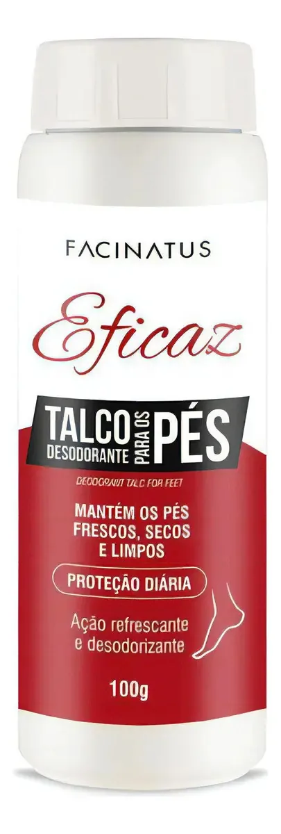 Kit 3 Talco Desodorante Para Os Pés Eficaz 100g