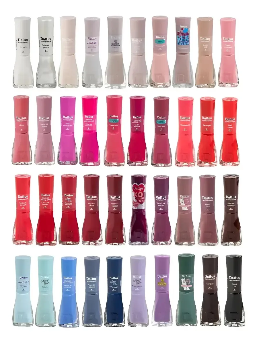 Kit 40 Esmaltes Dailus Cores Sortidas