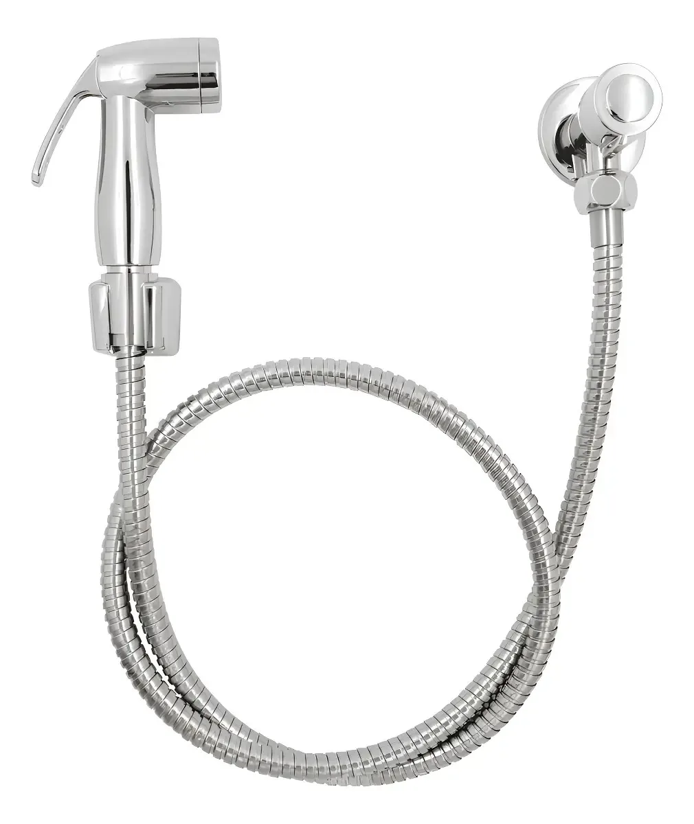 Ducha Higiênica Bto Soluções Soft Metal Cromado 1/4 Volta Mangueira 1,2m
