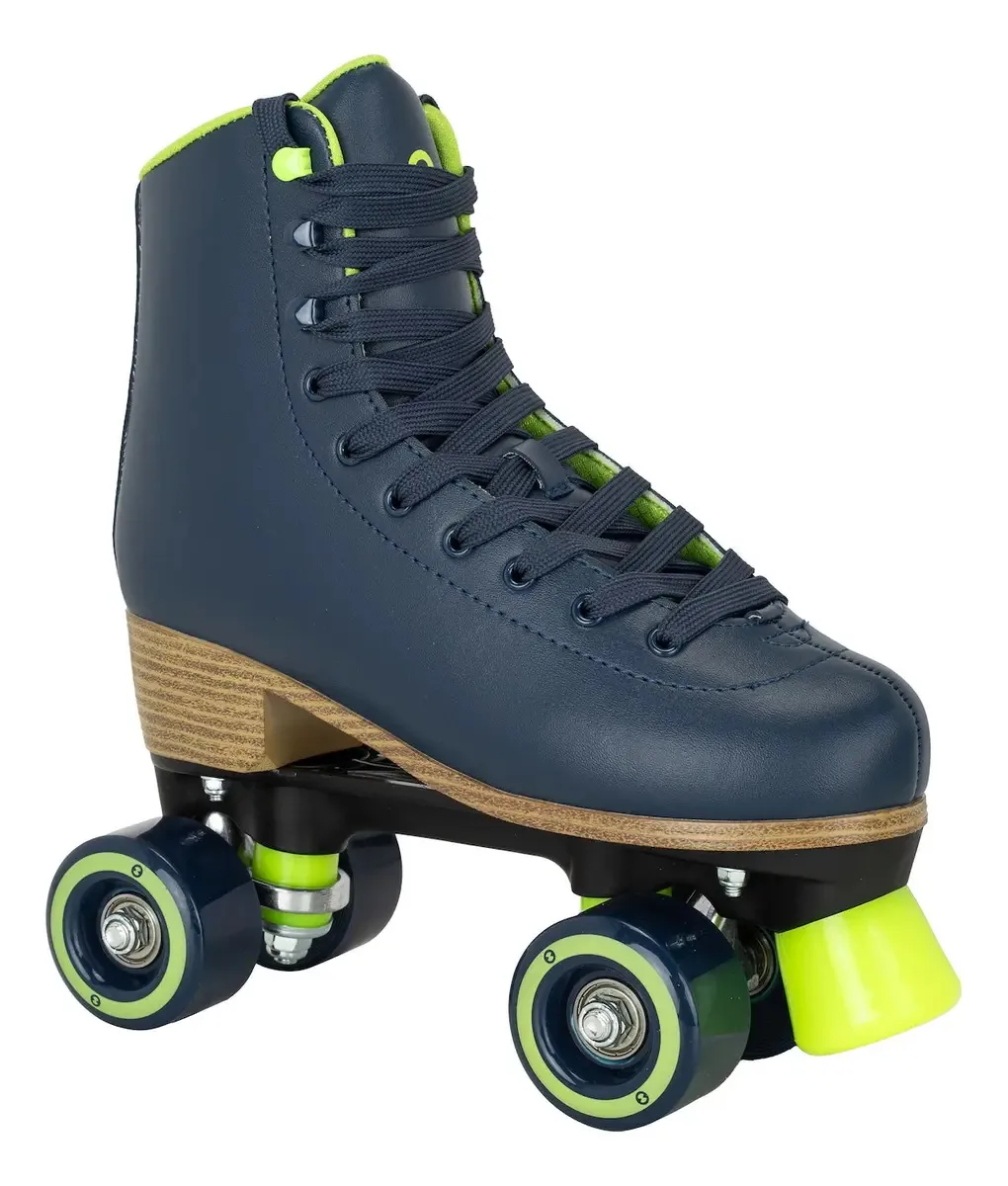 Patins Oxer Retrô 4 Rodas Adulto Cor Azul Tamanho Dos Patins 36