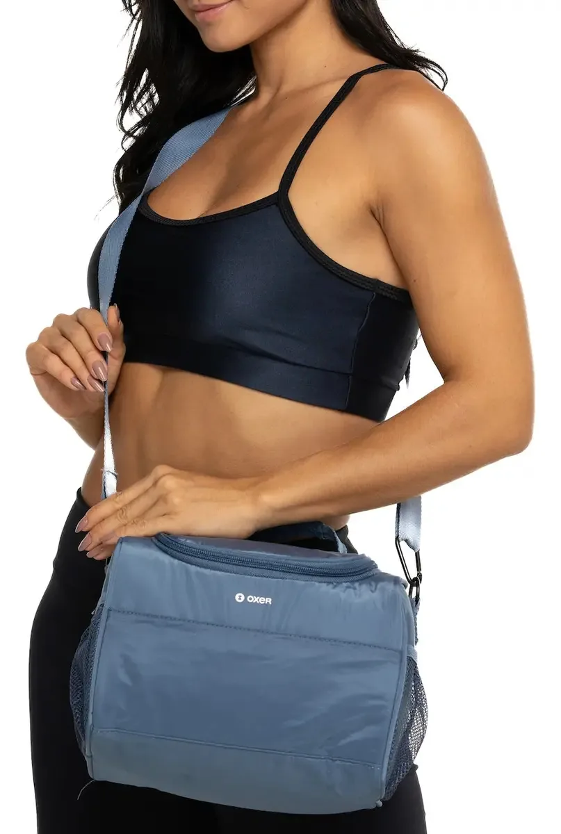 Lancheira Oxer Quadri Cor Azul