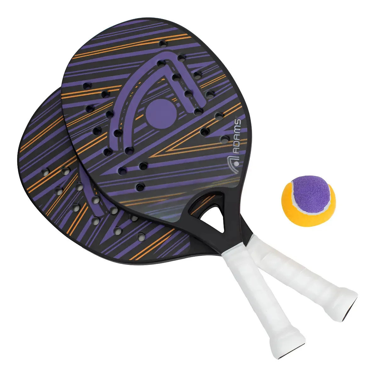 Kit Beach Tennis Adams 2 Raquetes Com Bolinha Unissex