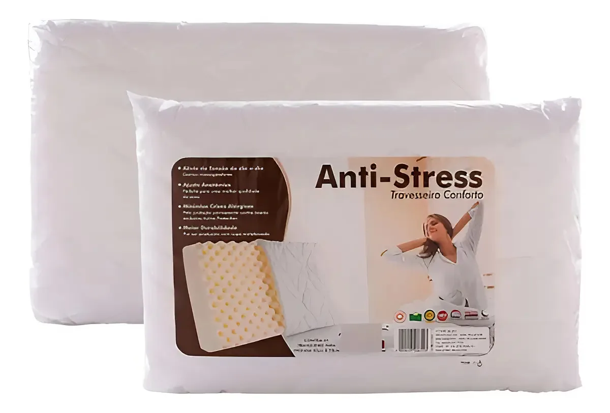 Travesseiro Anti-stress F.a Maringa 50x70cm Espuma Poliuretano Aromaterapia