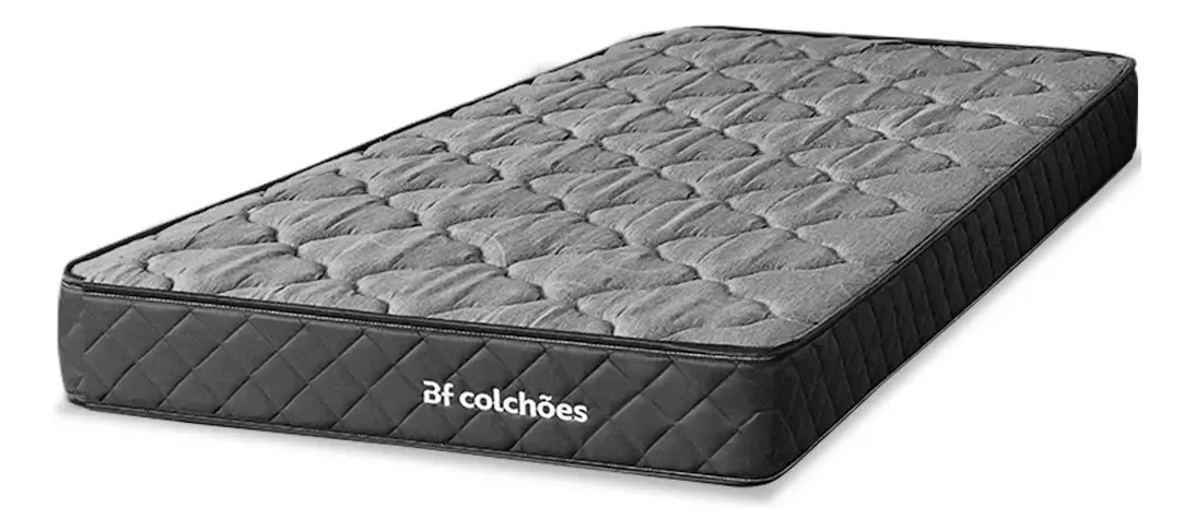 Colchão Solteiro Ortopédico Espuma D45 Extra Firme 88x188x17cm BF Colchões
