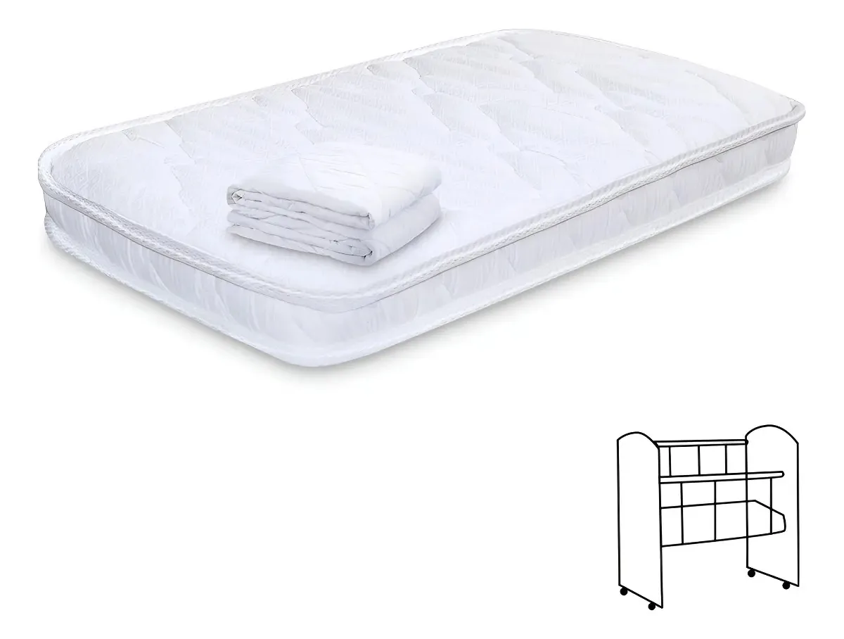 BF Colchões Berço 78cm x 32cm branco