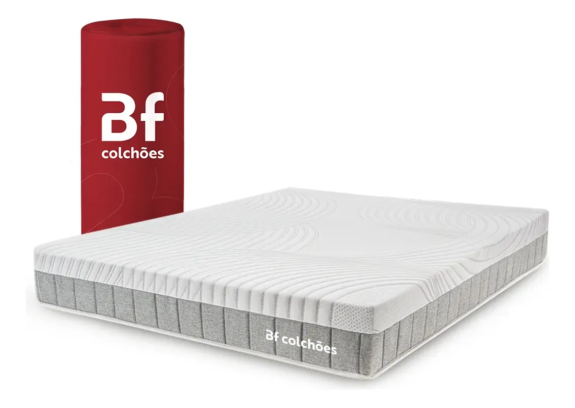 Colchão Casal Ortopédico BF Antistress a Vácuo 138x188cm BF Colchões