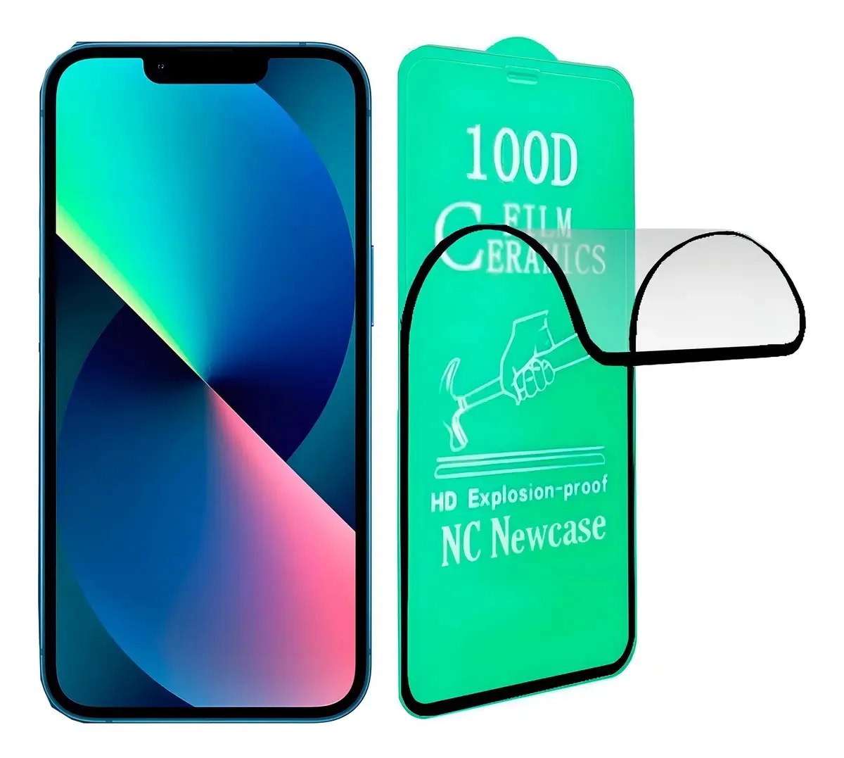 Película Cerâmica Gel Silicone Compatível iPhone Series