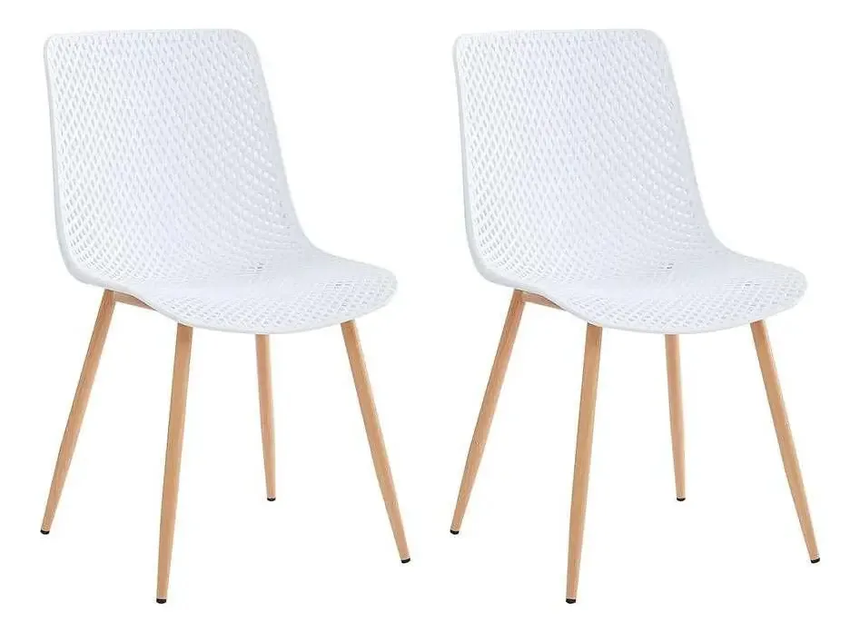 Conjunto Com 2 Cadeiras Lindy Branco