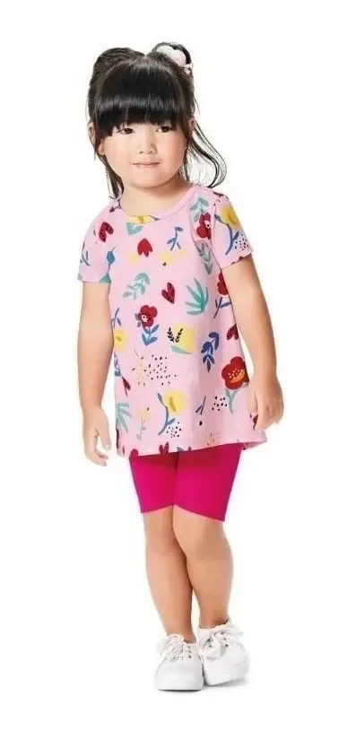 Conjuntos Verão Menina Floral Malwee Pmg 123 Imediato Cor Conforme Foto Tamanho 3 Anos