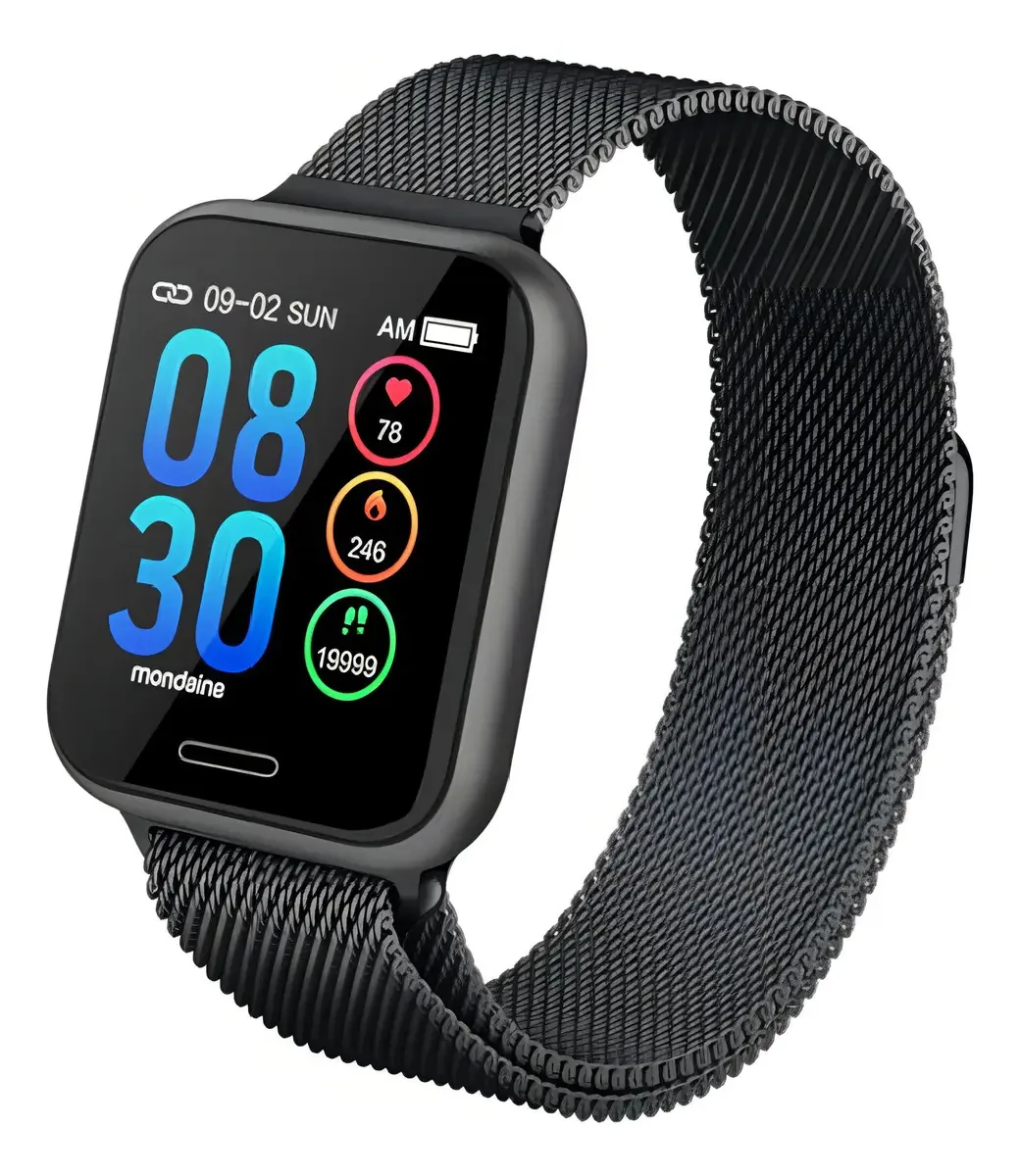 Relógio Smartwatch Mondaine Unissex Preto 41001mpmvpe2