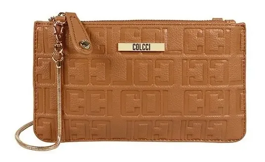 Bolsa Best Seller Fem Gravacao Colcci 090 01 09893 Bege Desenho do tecido Gravação Logo Colcci em alto relevo