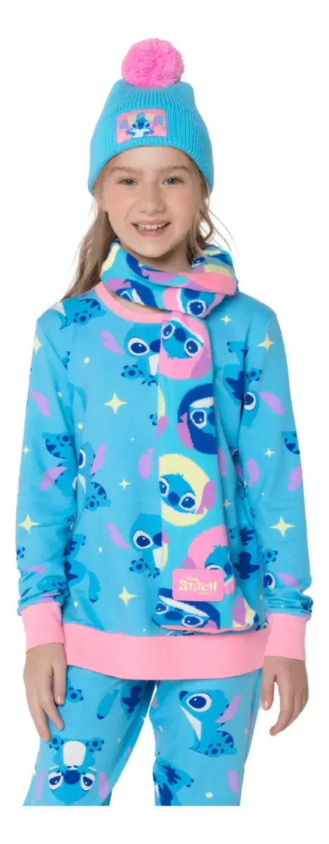 Cachecol Stitch Azul Puket