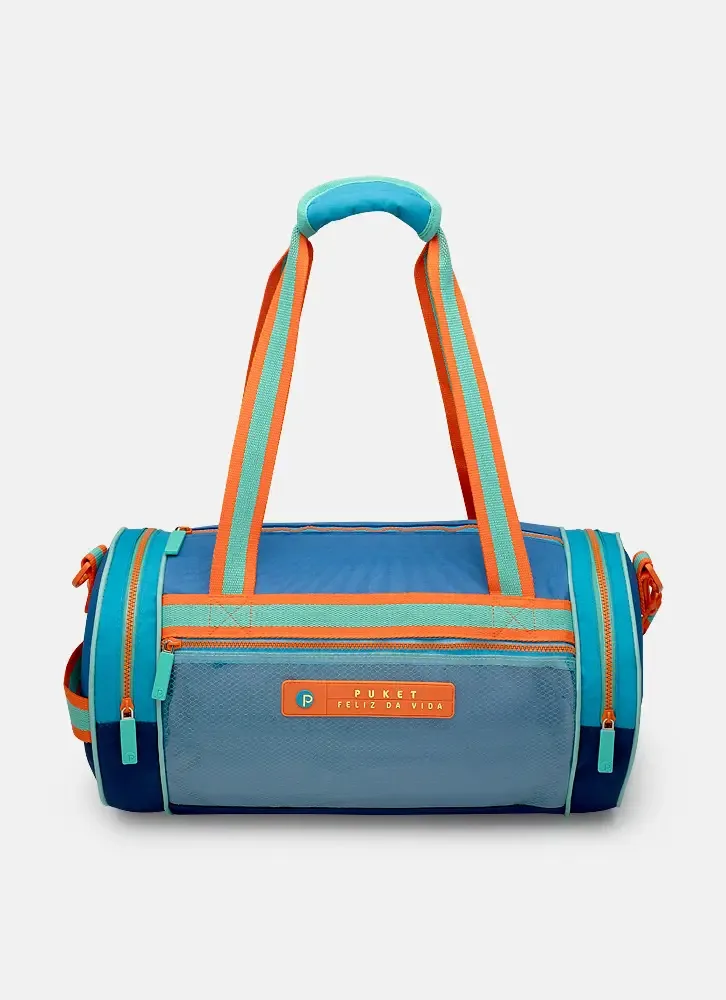 Bolsa De Viagem Color Block Azul - Puket