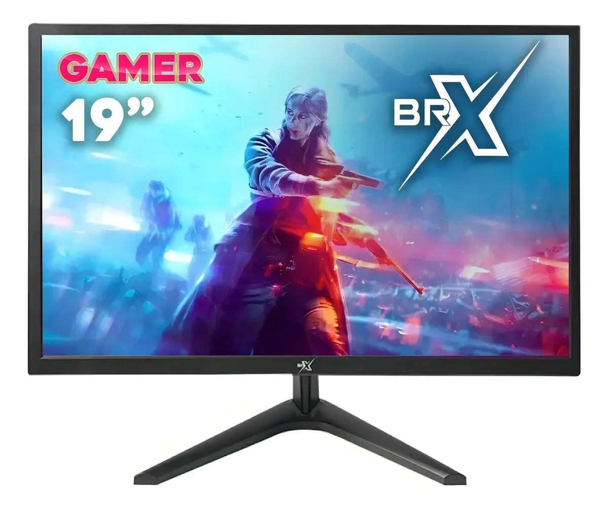 Monitor 19 " Full Hd Hdmi/vga Brx Gamer Com Cabo Hdmi