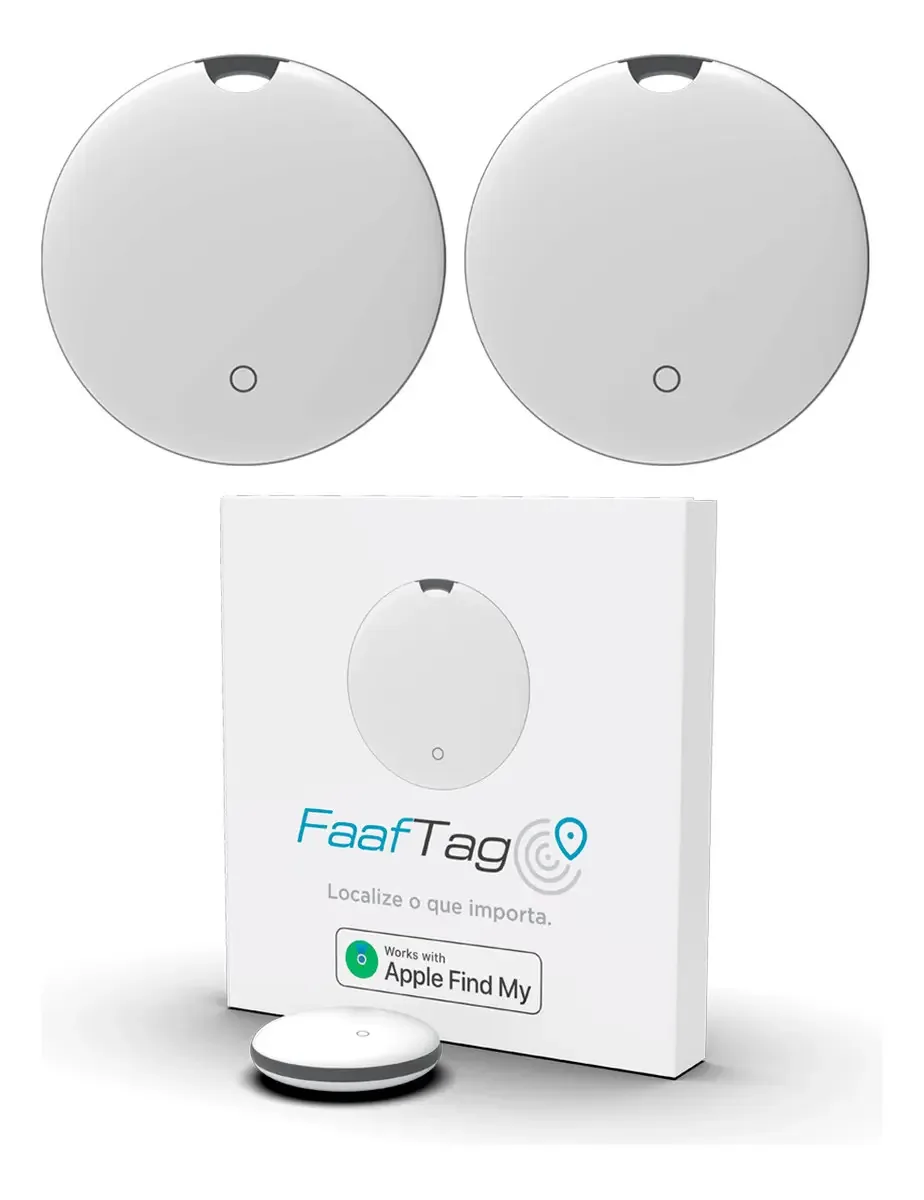 Kit 2 Mini Tags Localizador Rastreador Objetos Veículos Pets