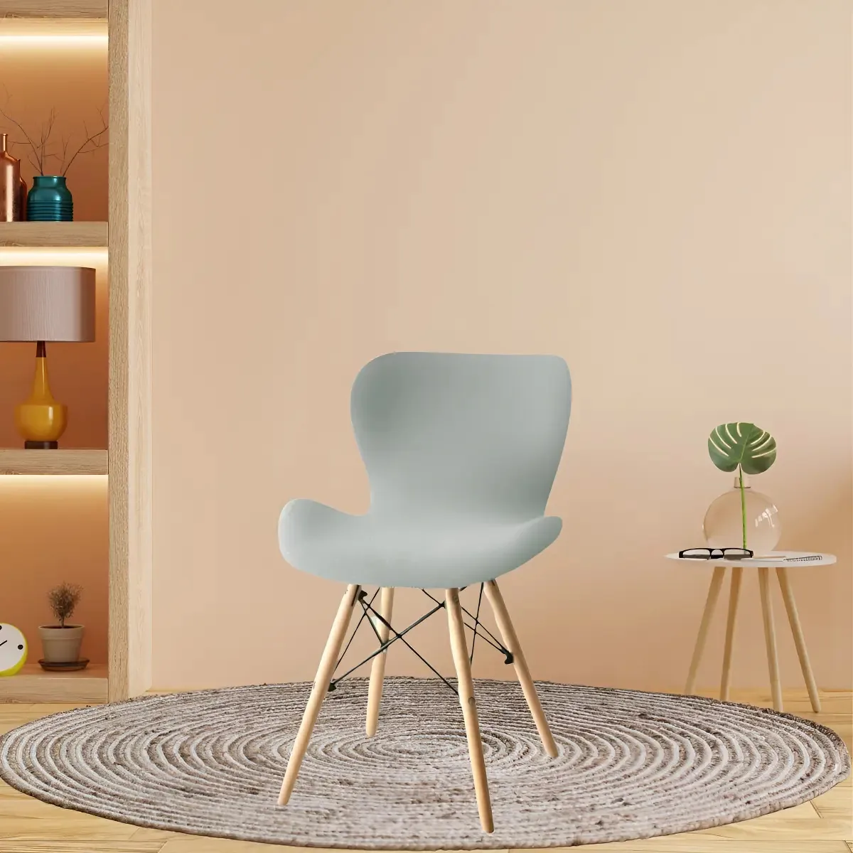 Capas para Cadeira Eiffel Slim Cinza Ibitex Malha Gel Kit 3 Unidades
