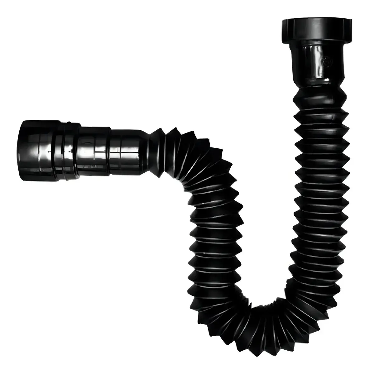 Sifão Sanfonado Flex Preto Black Pia Banheiro Cozinha