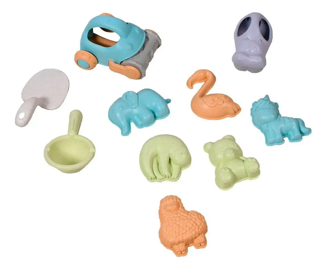 Kit Brinquedos Para Praia 10 Peças Bene Casa Baby Sortidos