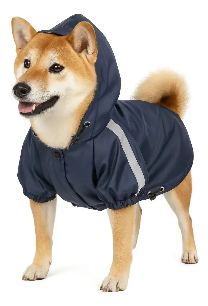 Roupa Capa Chuva Pet Cachorro Impermeável Meu Pet P Gg Preto