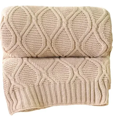 Manta Sofá Tricot Decorativa Refine 127x152