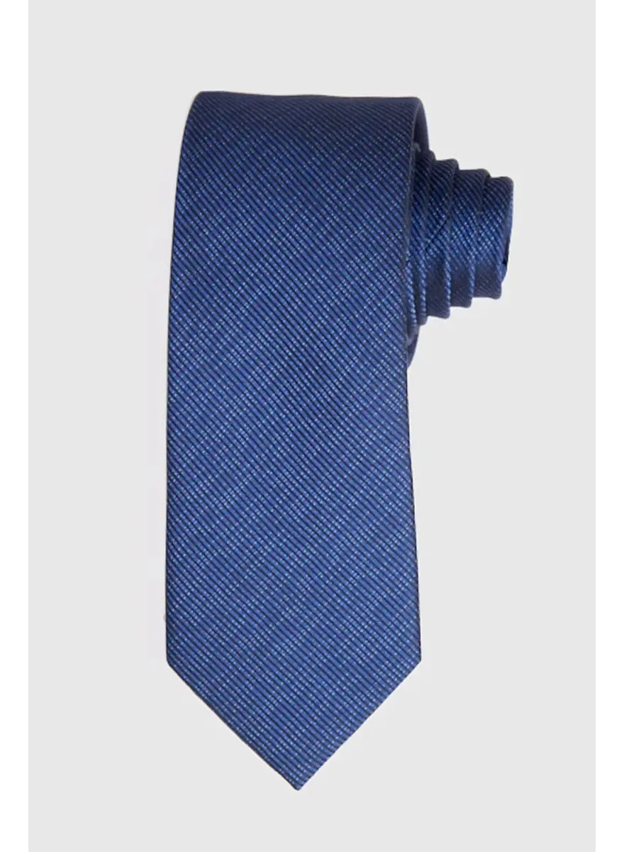 Gravata Jacq Textura Azul - Tamanho Un