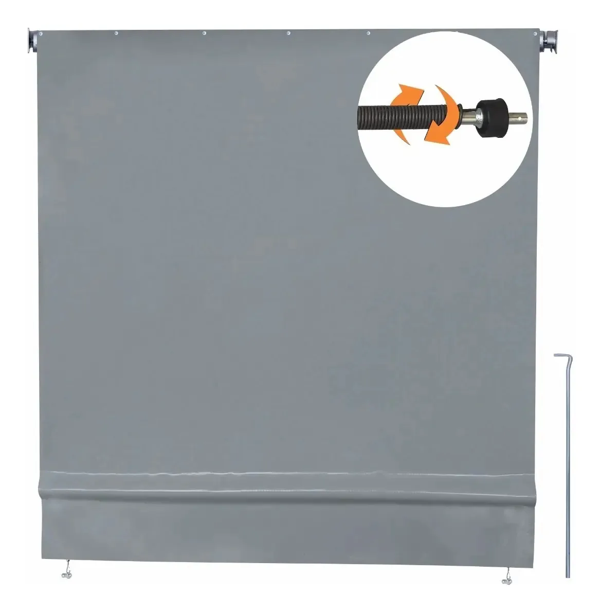 Toldo De Mola Completo Sob Medida Cor Cinza