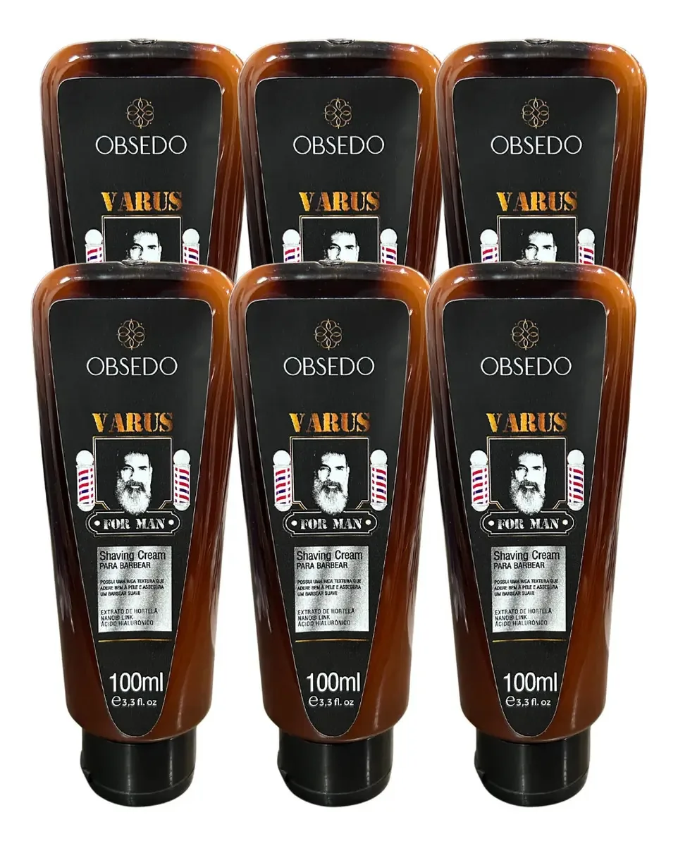 Creme De Barbear Shaving Barba Obsedo ( Kit 06 Un )