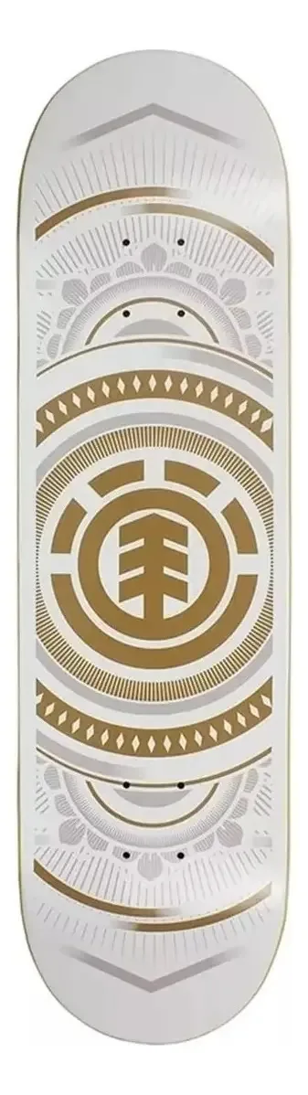 Shape Element Hatched White Gold 8,18 Maple Street Skate