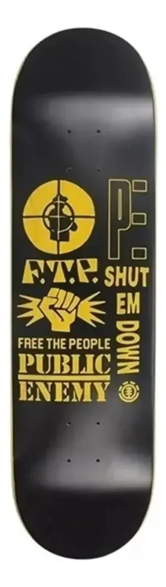 Shape De Skate Element Public Enemy Preto