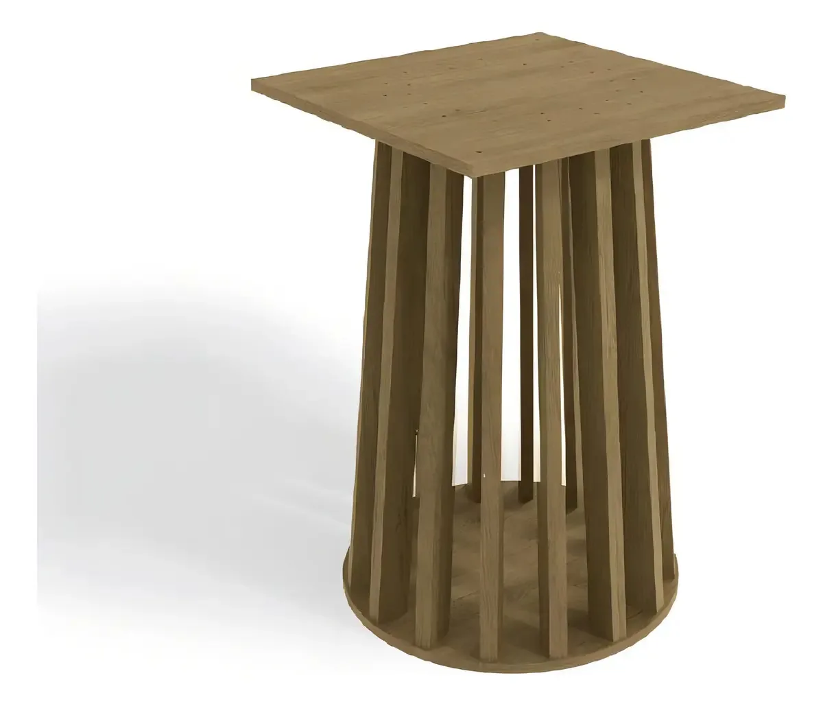 Base Para Mesa De Jantar Lavanda Freijó Cor Marrom