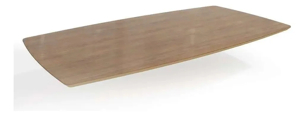 Tampo Para Mesa De Jantar Retangular Com Vidro Tanna Frei... Cor Marrom