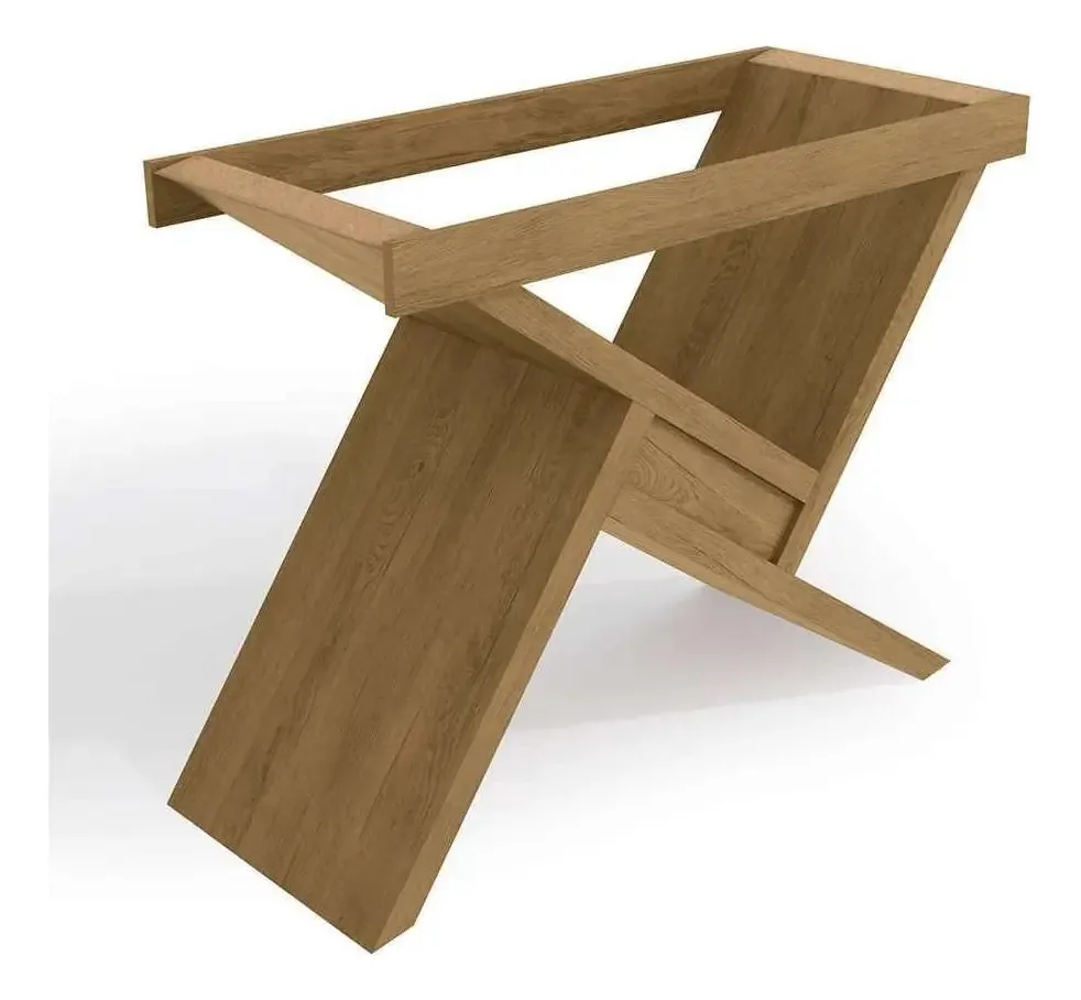 Base Para Mesa De Jantar Didal Freijó Cor Marrom