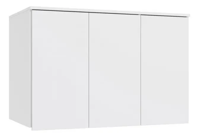 Armário Aéreo Para Quarto N541 3 Portas Branco