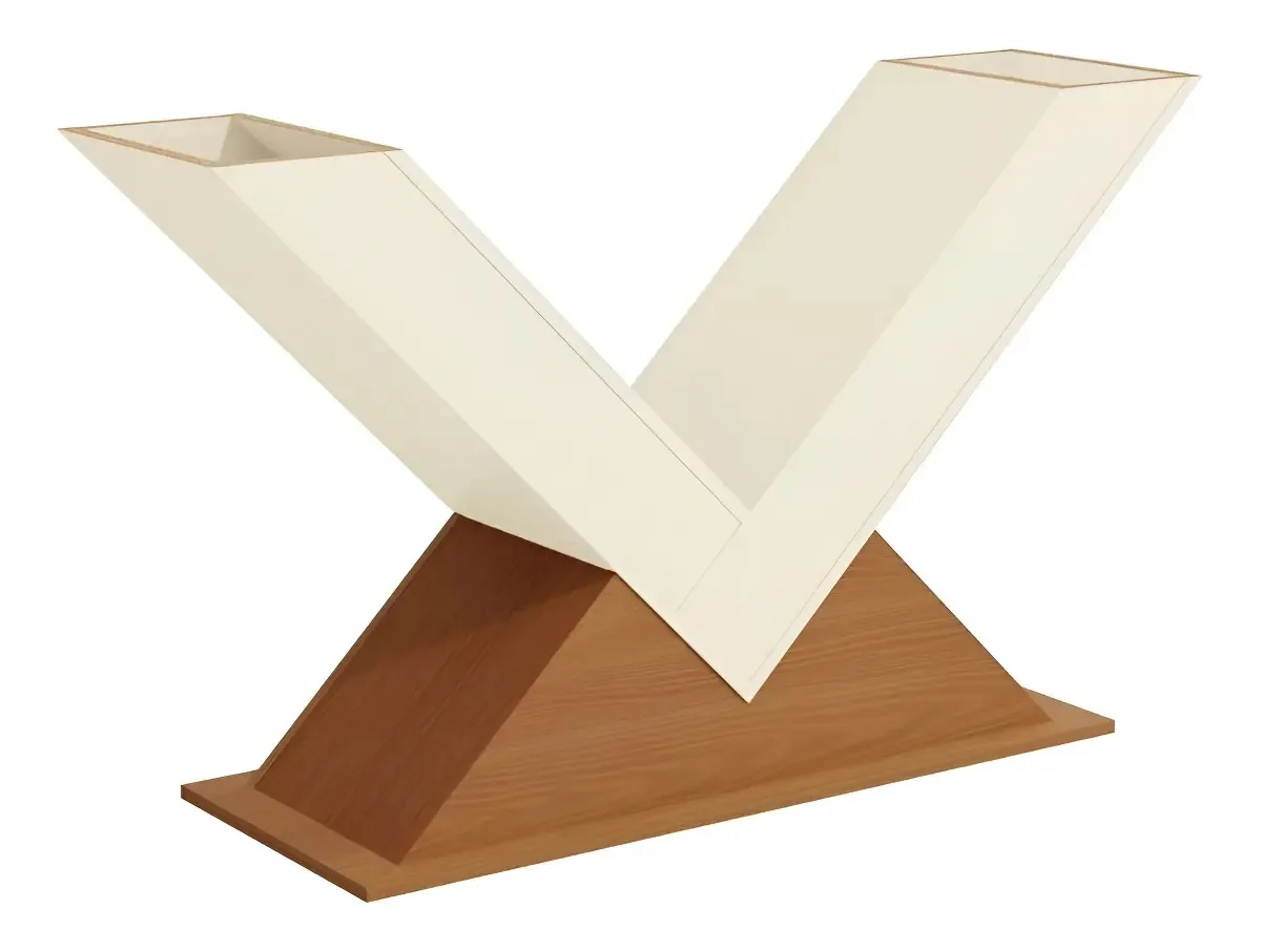 Base Mesa Jantar Amora Madeirado Canela/off White
