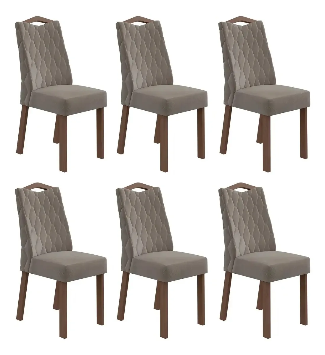 Conjunto 6 Cadeiras Vênus Móveis Lopas
