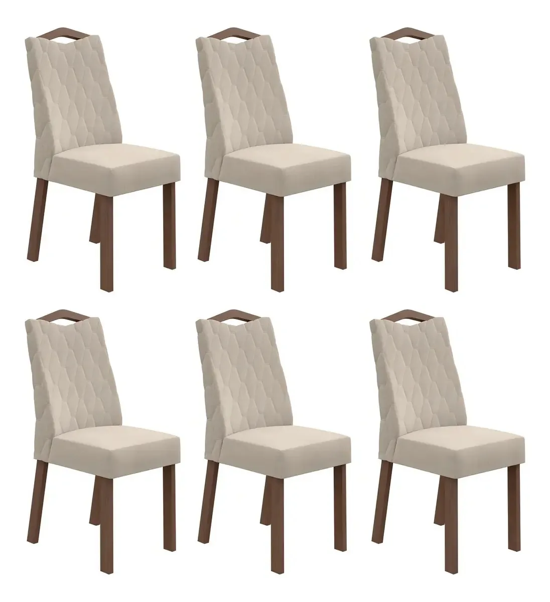 Conjunto 6 Cadeiras Vênus Móveis Lopas