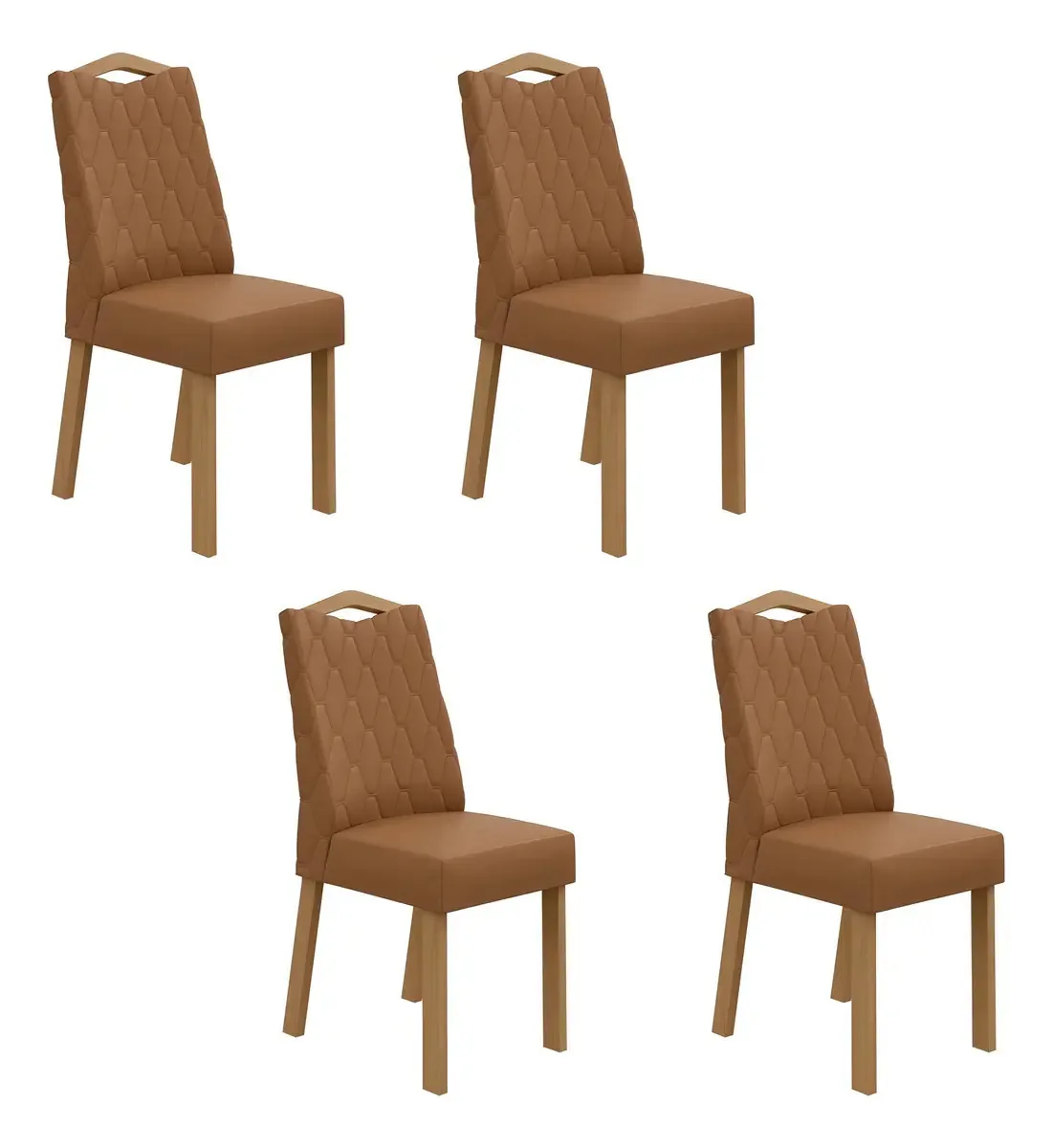 Conjunto 4 Cadeiras Vênus Móveis Lopas Wt