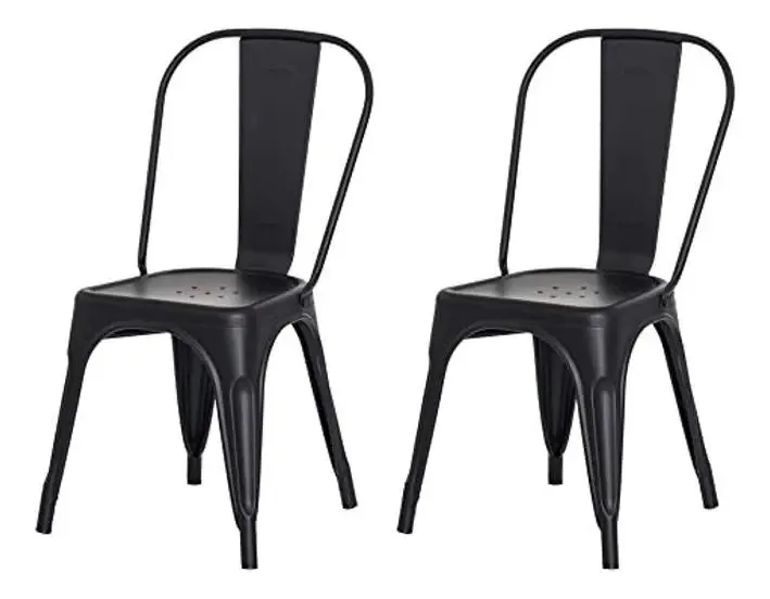 Conjunto 2 Cadeiras Iron Fosca Móveis Preto