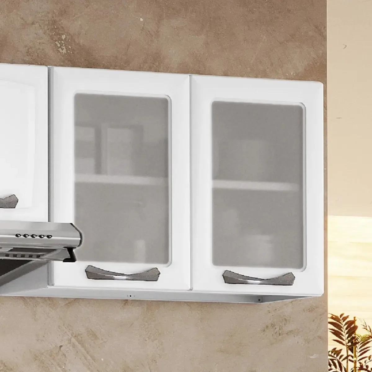 Armário 80cm 2 Portas Com Vidro New Premium Itatiaia Fg