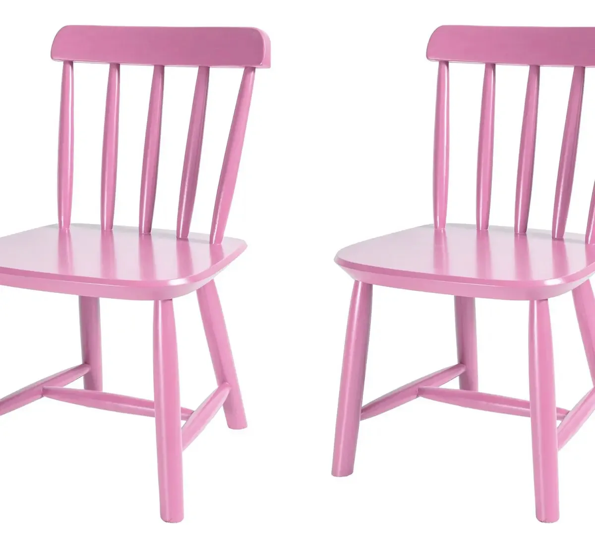 Kit 2 Cadeiras Infantis Mariah Deiss Rosa Bebê Fe